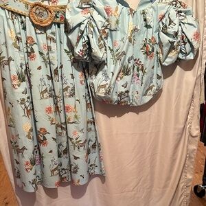 Antonio Melani set Light Blue Floral & Safari Print Two-Piece Set